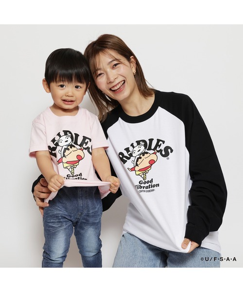 RUDIE'SxCRAYON SHINCHAN AIRPLANE KIDS TEE/ ルーディーズ