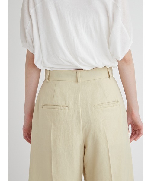 ENFOLD　センタープレス　ハーフパンツ MIDIUMISOLID｜【40%OFF】センタープレスショートパンツ