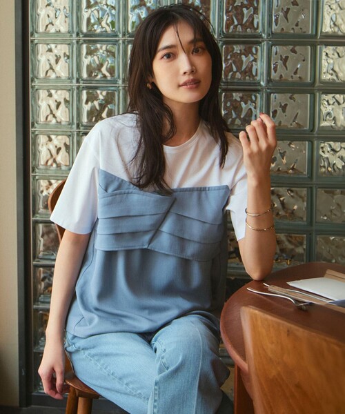 セール】【WEB限定カラーあり/洗える】スムースデザイン コンビ