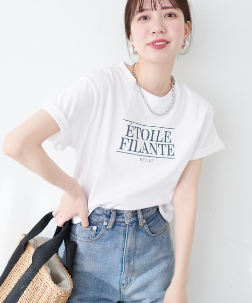 セール】プリントロゴT（Tシャツ/カットソー）｜natural couture