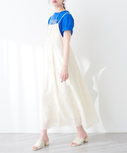 natural couture（ナチュラルクチュール）の「プリントロゴT（Tシャツ/カットソー・レディース・ブルー/オフホワイト/ピンク/ネイビー・FREE）」の14枚目の写真
