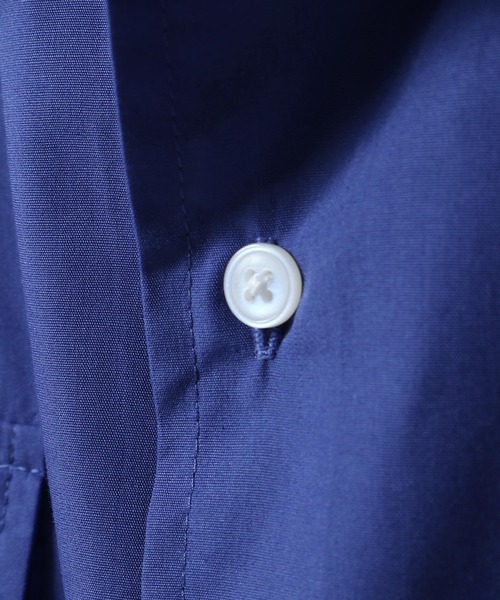 ZIP FIVE（ジップファイブ）の「【ZIP FIVE】 TCブロード マルチポケット オーバーサイズ ハーフスリーブ シャツ（シャツ/ブラウス・メンズ・チャコール/ブルー系/ホワイト/ホワイト系/ブルー・MEDIUM/LARGE）」の7枚目の写真