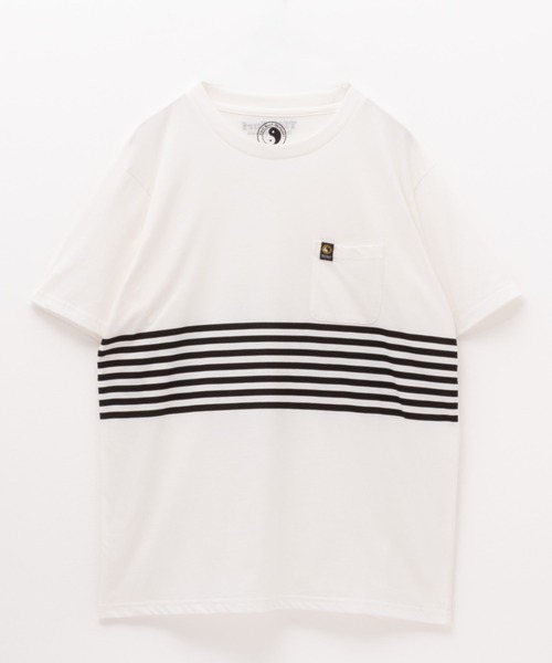 T&C(タウン&カントリー)の「T&C Surf Designs チェストボーダーSST(Tシャツ/カットソー・メンズ・ホワイト/スミクロ・S/M/L/XL)」の3枚目の写真