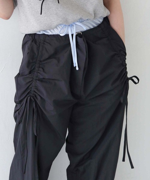 nomnom（ノムノム）の「【nomnom】ダブルウエストレイヤードペチパンツ（その他パンツ・レディース・ピンク/ブラック/サックスブルー/オフホワイト・FREE）」の20枚目の写真
