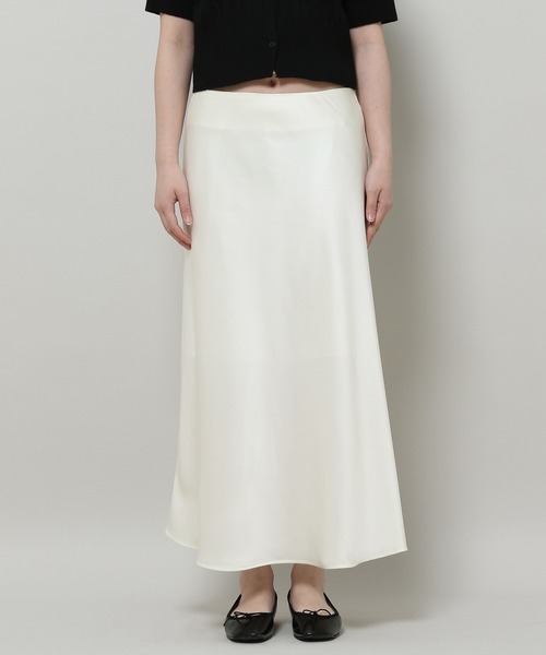 3.3 Field Trip （3.3フィールドトリップ）の「3.3 Field Trip／サテンスカート 2114008（スカート・レディース・クリーム/ブラック・MEDIUM）」の14枚目の写真