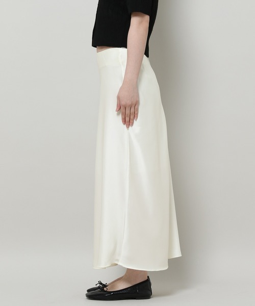 3.3 Field Trip （3.3フィールドトリップ）の「3.3 Field Trip／サテンスカート 2114008（スカート・レディース・クリーム/ブラック・MEDIUM）」の15枚目の写真