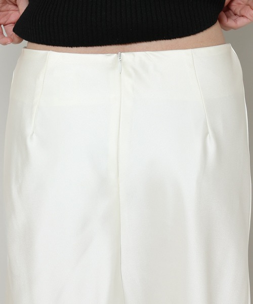 3.3 Field Trip （3.3フィールドトリップ）の「3.3 Field Trip／サテンスカート 2114008（スカート・レディース・クリーム/ブラック・MEDIUM）」の17枚目の写真