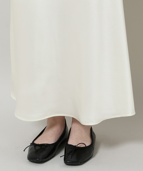 3.3 Field Trip （3.3フィールドトリップ）の「3.3 Field Trip／サテンスカート 2114008（スカート・レディース・クリーム/ブラック・MEDIUM）」の20枚目の写真