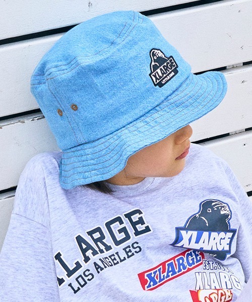 XLARGE KIDS（エクストララージキッズ）の「スランテッドOGゴリラデニムハット（ハット・キッズ・ブルー/ライトブルー・S(48-52cm)/M(52-56cm)）」の19枚目の写真