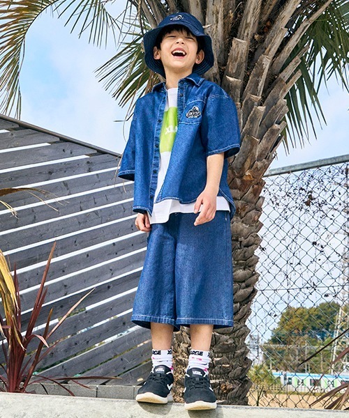 XLARGE KIDS（エクストララージキッズ）の「スランテッドOGゴリラデニムハット（ハット・キッズ・ブルー/ライトブルー・S(48-52cm)/M(52-56cm)）」の10枚目の写真