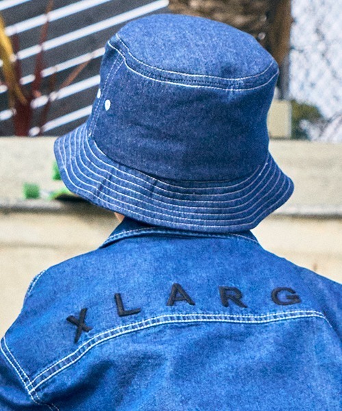 XLARGE KIDS（エクストララージキッズ）の「スランテッドOGゴリラデニムハット（ハット・キッズ・ブルー/ライトブルー・S(48-52cm)/M(52-56cm)）」の3枚目の写真