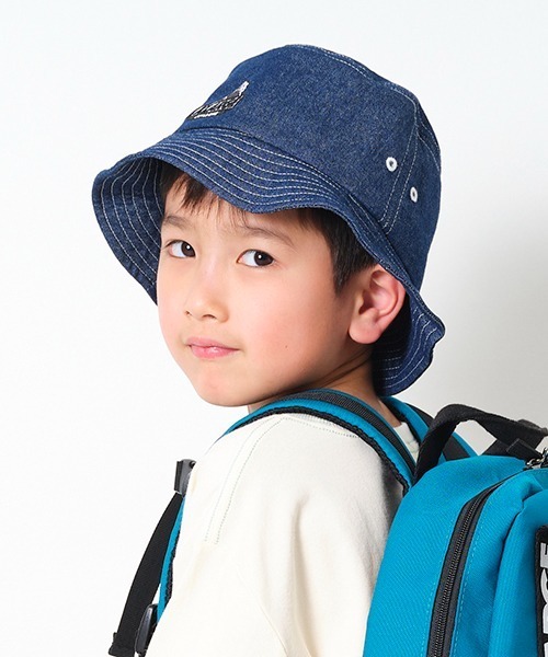 XLARGE KIDS（エクストララージキッズ）の「スランテッドOGゴリラデニムハット（ハット・キッズ・ブルー/ライトブルー・S(48-52cm)/M(52-56cm)）」の7枚目の写真