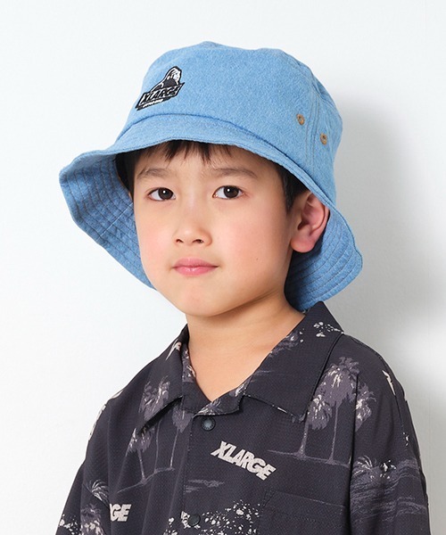 XLARGE KIDS（エクストララージキッズ）の「スランテッドOGゴリラデニムハット（ハット・キッズ・ブルー/ライトブルー・S(48-52cm)/M(52-56cm)）」の17枚目の写真