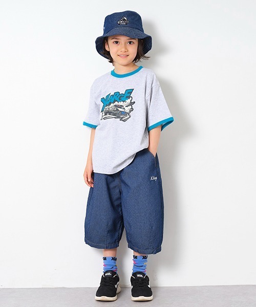 XLARGE KIDS（エクストララージキッズ）の「スランテッドOGゴリラデニムハット（ハット・キッズ・ブルー/ライトブルー・S(48-52cm)/M(52-56cm)）」の9枚目の写真