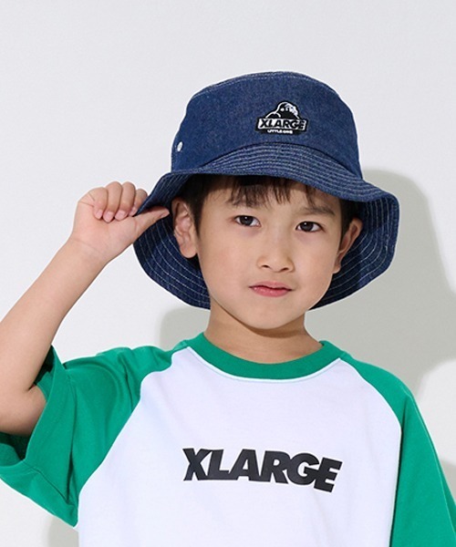 XLARGE KIDS（エクストララージキッズ）の「スランテッドOGゴリラデニムハット（ハット・キッズ・ブルー/ライトブルー・S(48-52cm)/M(52-56cm)）」の11枚目の写真