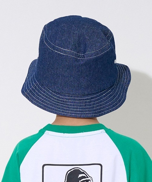 XLARGE KIDS（エクストララージキッズ）の「スランテッドOGゴリラデニムハット（ハット・キッズ・ブルー/ライトブルー・S(48-52cm)/M(52-56cm)）」の13枚目の写真