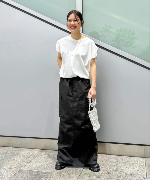 JOINT WORKS（ジョイントワークス）の「■≪追加2≫ミニリップカーゴマキシスカート（スカート・レディース・カーキ/ブラック/グレー・MEDIUM/SMALL）」の6枚目の写真