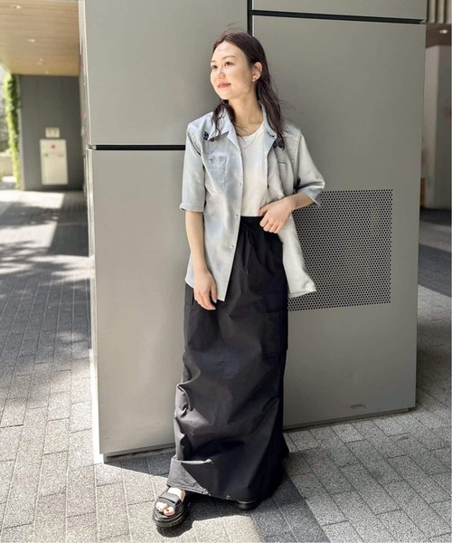 JOINT WORKS（ジョイントワークス）の「■≪追加2≫ミニリップカーゴマキシスカート（スカート・レディース・カーキ/ブラック/グレー・MEDIUM/SMALL）」の7枚目の写真