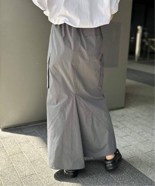 JOINT WORKS（ジョイントワークス）の「■≪追加2≫ミニリップカーゴマキシスカート（スカート・レディース・カーキ/ブラック/グレー・MEDIUM/SMALL）」の10枚目の写真