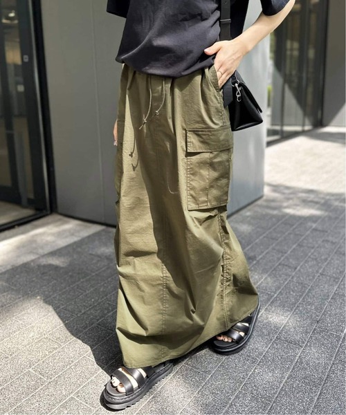 JOINT WORKS（ジョイントワークス）の「■≪追加2≫ミニリップカーゴマキシスカート（スカート・レディース・カーキ/ブラック/グレー・MEDIUM/SMALL）」の14枚目の写真