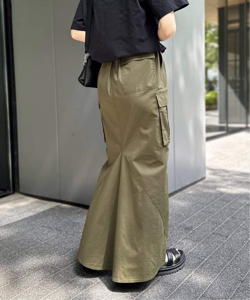 JOINT WORKS（ジョイントワークス）の「■≪追加2≫ミニリップカーゴマキシスカート（スカート・レディース・カーキ/ブラック/グレー・MEDIUM/SMALL）」の15枚目の写真