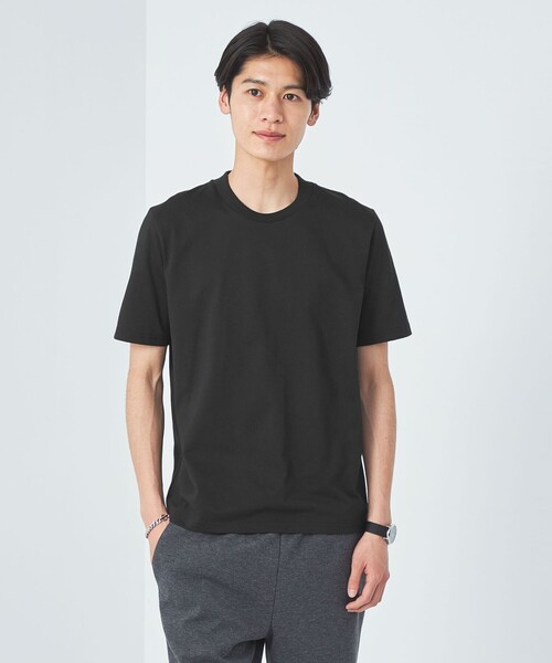 green label relaxing(グリーンレーベルリラクシング)の「【WEB限定】JUSTFIT ジャケインT Tシャツ -吸水速乾・抗菌-(Tシャツ/カットソー・メンズ・ホワイト/ブラック/ライトグレー・L/M/S/XL)」の3枚目の写真