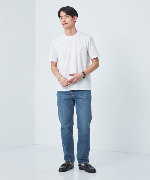 green label relaxing(グリーンレーベルリラクシング)の「【WEB限定】JUSTFIT ジャケインT Tシャツ -吸水速乾・抗菌-(Tシャツ/カットソー・メンズ・ホワイト/ブラック/ライトグレー・L/M/S/XL)」の8枚目の写真