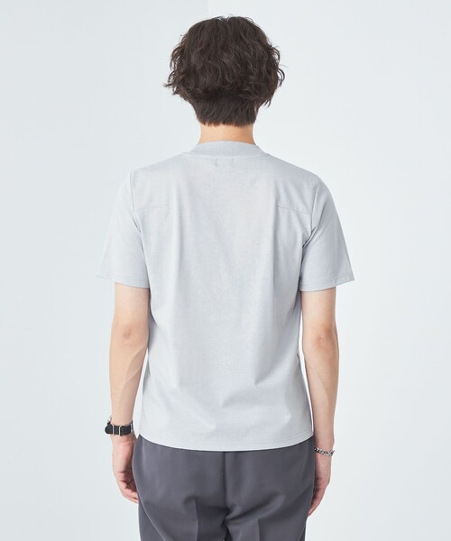 green label relaxing(グリーンレーベルリラクシング)の「【WEB限定】JUSTFIT ジャケインT Tシャツ -吸水速乾・抗菌-(Tシャツ/カットソー・メンズ・ホワイト/ブラック/ライトグレー・L/M/S/XL)」の11枚目の写真