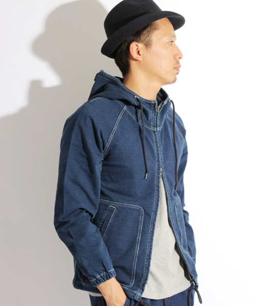 DENIME デニムジップパーカー size42 ドュニーム DENIME デニムジップパーカー size42 ドュニーム ドゥニーム デニム