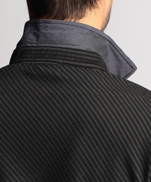 NICOLE CLUB FOR MEN(ニコルクラブフォーメン)の「【24年モデル EC限定再販売】ブライトタックバイアススキッパーポロシャツ(ポロシャツ・メンズ・ネイビー系/ブラック×ホワイト/ホワイト×ブラック・MEDIUM/X-LARGE/LARGE/XX-LARGE)」の14枚目の写真