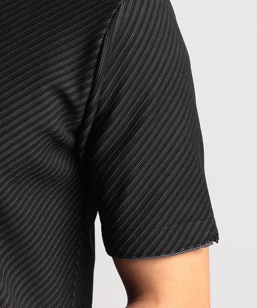 NICOLE CLUB FOR MEN(ニコルクラブフォーメン)の「【24年モデル EC限定再販売】ブライトタックバイアススキッパーポロシャツ(ポロシャツ・メンズ・ネイビー系/ブラック×ホワイト/ホワイト×ブラック・MEDIUM/X-LARGE/LARGE/XX-LARGE)」の15枚目の写真