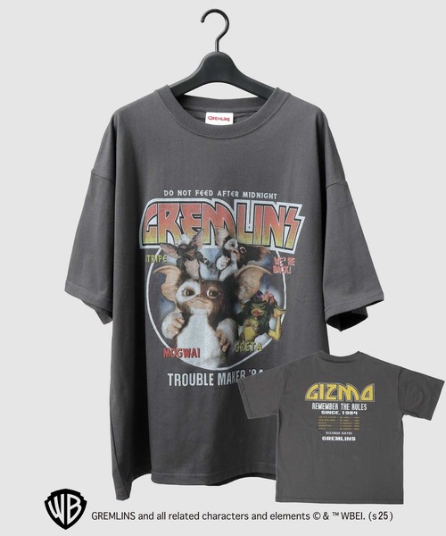 A.M.S.（エーエムエス）の「GREMRINS グレムリン 古着風 ギズモ プリント ビッグシルエット Tシャツ（Tシャツ/カットソー・メンズ・ブラック系その他/ブラック/ブラック系その他2/ブラック系その他3/ブラック系その他4・M/L/XL）」の5枚目の写真