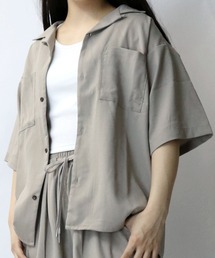 Starting Over（スターティングオーバー）の「linen like open collar shirt/リネンライク オープンカラー シャツ/半袖シャツ（シャツ/ブラウス・メンズ）」