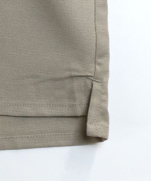 【セール】linen like open collar shirt/リネンライク オープンカラー シャツ/半袖シャツ（シャツ/ブラウス）｜Starting Over（スターティングオーバー）