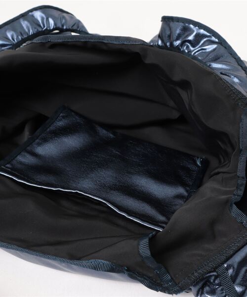 notch.(ノッチ)の「メタリックフリルバッグ(トートバッグ・レディース・ネイビー/シルバー系・ONESIZE)」の5枚目の写真