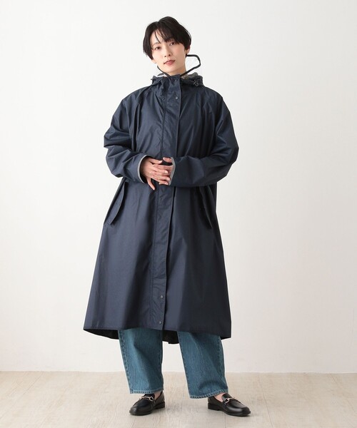 Afternoon Tea(アフタヌーンティー)の「テントラインレインコート(レインコート/ポンチョ・レディース・グレー/ベージュ/ネイビー・MEDIUM)」の1枚目の写真