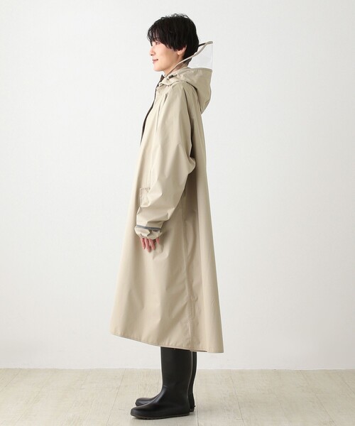 Afternoon Tea(アフタヌーンティー)の「テントラインレインコート(レインコート/ポンチョ・レディース・グレー/ベージュ/ネイビー・MEDIUM)」の14枚目の写真