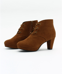 one after another NICE CLAUP | 【mer1月号掲載 ナイスクラップ】スウェード調レースアップブーツ(ブーティ)