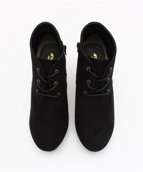 one after another NICE CLAUP(ワンアフターアナザーナイスクラップ)の「【mer1月号掲載 ナイスクラップ】スウェード調レースアップブーツ(ブーティ・レディース・カーキ/ブラック/キャメル・LARGE/MEDIUM/SMALL)」の11枚目の写真