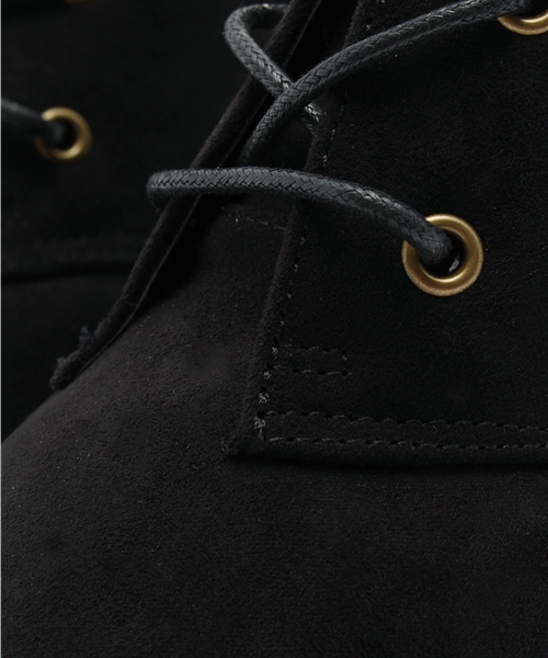 one after another NICE CLAUP(ワンアフターアナザーナイスクラップ)の「【mer1月号掲載 ナイスクラップ】スウェード調レースアップブーツ(ブーティ・レディース・カーキ/ブラック/キャメル・LARGE/MEDIUM/SMALL)」の12枚目の写真