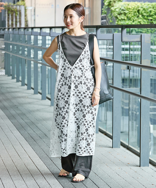 IENA(イエナ)の「《追加》ラッセルレースキャミドレス(ワンピース・レディース・ホワイト・FREE)」の3枚目の写真