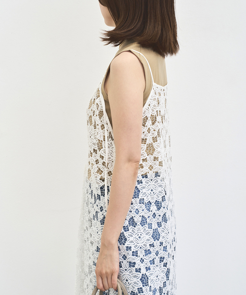 IENA(イエナ)の「《追加》ラッセルレースキャミドレス(ワンピース・レディース・ホワイト・FREE)」の6枚目の写真