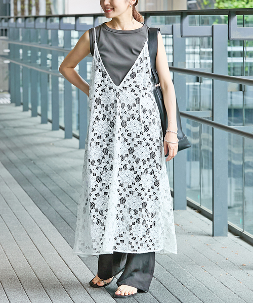 IENA(イエナ)の「《追加》ラッセルレースキャミドレス(ワンピース・レディース・ホワイト・FREE)」の10枚目の写真