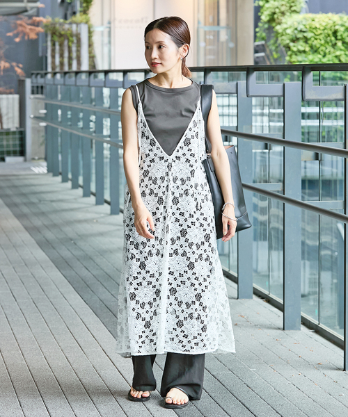 IENA(イエナ)の「《追加》ラッセルレースキャミドレス(ワンピース・レディース・ホワイト・FREE)」の13枚目の写真