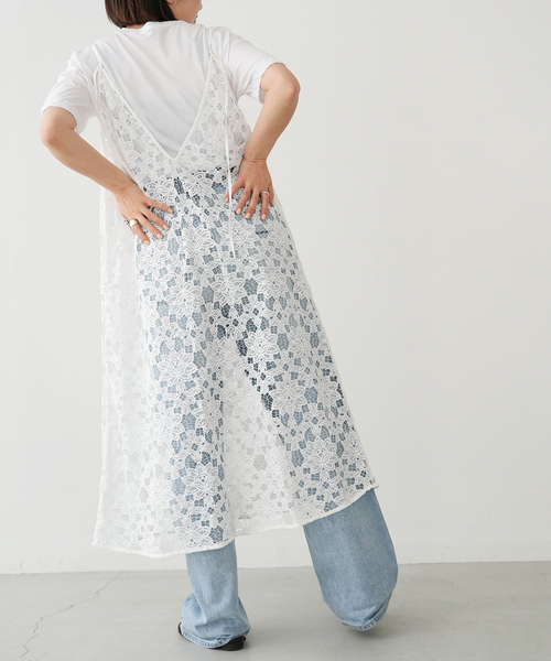 IENA(イエナ)の「《追加》ラッセルレースキャミドレス(ワンピース・レディース・ホワイト・FREE)」の21枚目の写真