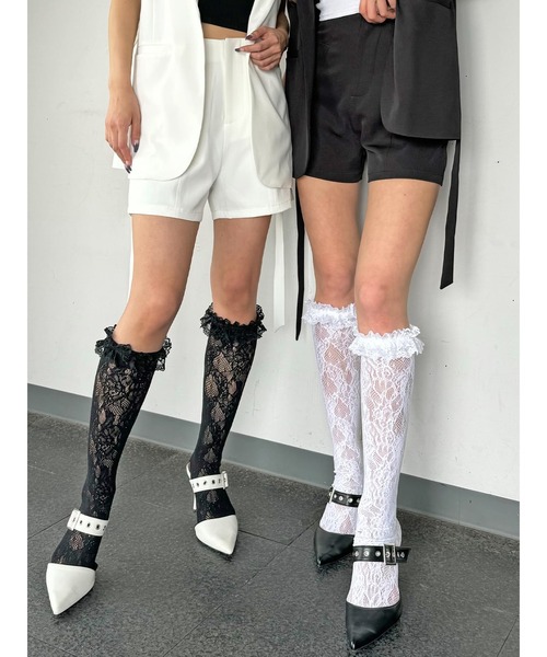 EGOIST(エゴイスト)の「ハイウエストショートパンツ(その他パンツ・レディース・ホワイト/ブラック・S/M)」の3枚目の写真