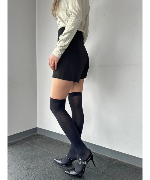 EGOIST(エゴイスト)の「ハイウエストショートパンツ(その他パンツ・レディース・ホワイト/ブラック・S/M)」の13枚目の写真