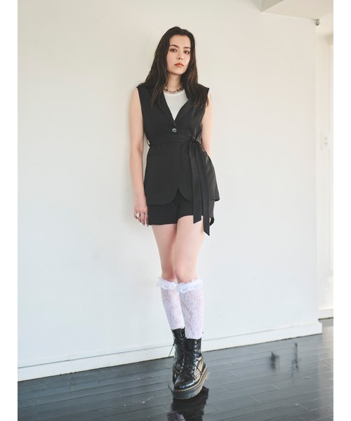 EGOIST(エゴイスト)の「ハイウエストショートパンツ(その他パンツ・レディース・ホワイト/ブラック・S/M)」の20枚目の写真