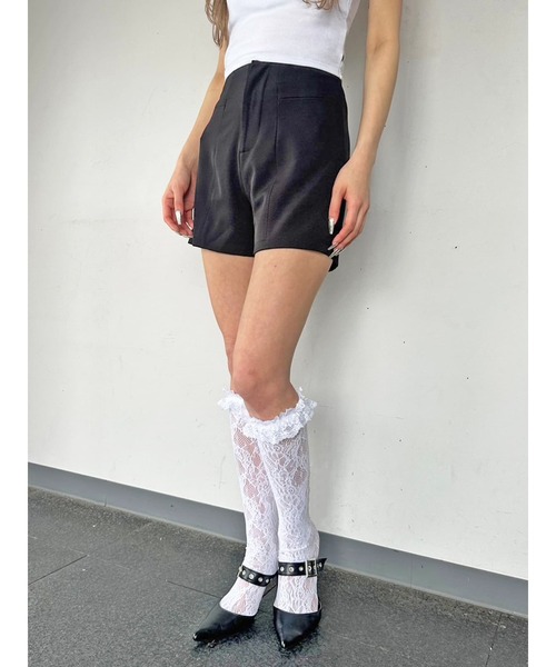 EGOIST(エゴイスト)の「ハイウエストショートパンツ(その他パンツ・レディース・ホワイト/ブラック・S/M)」の21枚目の写真