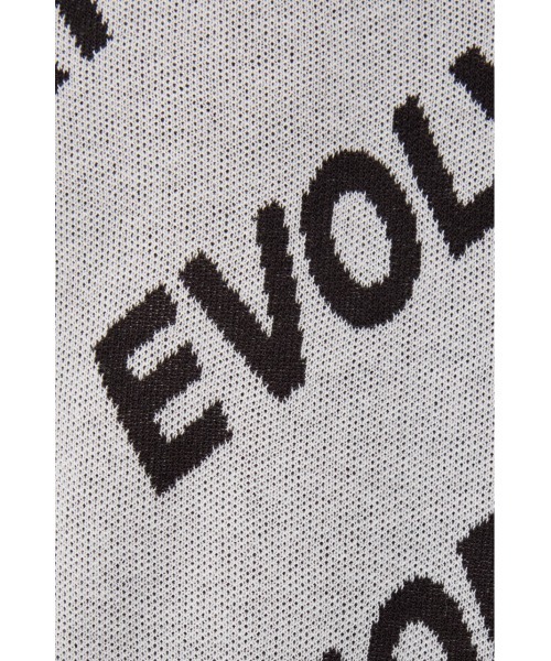 AZUL by moussy（アズールバイマウジー）の「総柄ロゴジャガードビッグニットトップス（ニット/セーター・メンズ・グレー系その他/ホワイト系その他/ブラック系その他・FREE）」の11枚目の写真